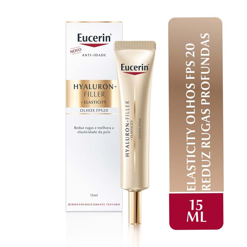 EUCERIN Creme de Olhos Anti-Idade Firmador Hyaluron-Filler + Elasticity FPS20 15ml